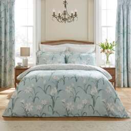 Dorma Wildmere 300 Thread Count 100% Cotton Sateen Duvet Cover & Pillowcase Set - thumbnail 1