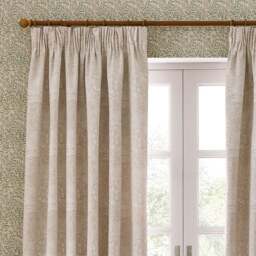 Morris & Co. Marigold Jacquard Pencil Pleat Curtains - thumbnail 1