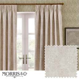 Morris & Co. Marigold Jacquard Pencil Pleat Curtains - thumbnail 5