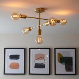 Vogue Ryker 5 Light Semi Flush Ceiling Light - thumbnail 6