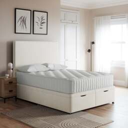 Everyday End Opening Ottoman Bed Frame, Chenille - thumbnail 1