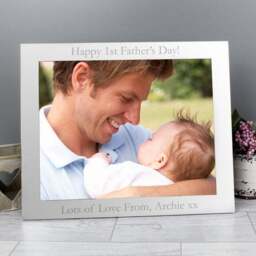 Personalised Landscape Silver Photo Frame - thumbnail 5