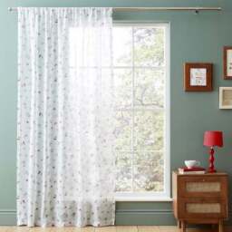 Margo Floral Slot Top Voile Panel - thumbnail 5