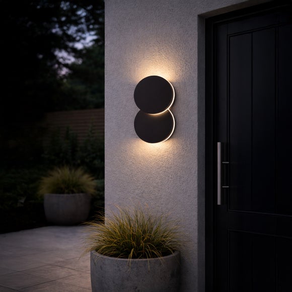 EGLO Pedersano Adjustable Round LED Outdoor Wall Light - image 1