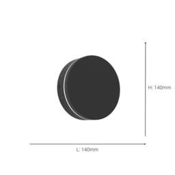 EGLO Pedersano Adjustable Round LED Outdoor Wall Light - thumbnail 4