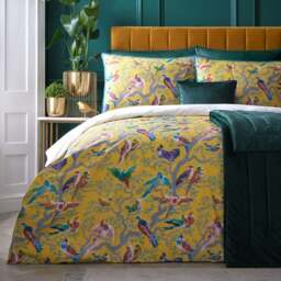 Laurence Llewelyn-Bowen Birdity 200 Thread Count 100% Cotton Duvet Cover & Pillowcase Set - thumbnail 1