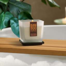 Heart and Home Bamboo White Blossom & Sandalwood Jar Candle - thumbnail 1