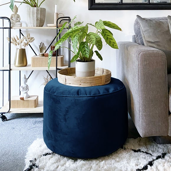 rucomfy Velvet Bean Bag Pouffe - image 1