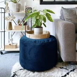 rucomfy Velvet Bean Bag Pouffe - thumbnail 1
