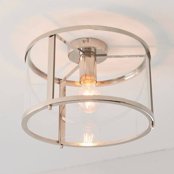 Vogue Beckett Industrial Flush Ceiling Light - image 1