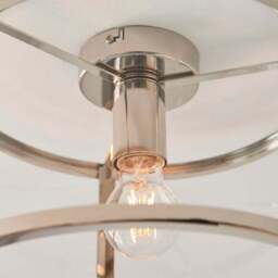 Vogue Beckett Industrial Flush Ceiling Light - thumbnail 3