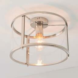Vogue Beckett Industrial Flush Ceiling Light - thumbnail 1