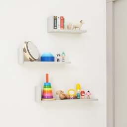 Tutti Bambini Rio Set of Three LShaped Wall Shelves - thumbnail 1