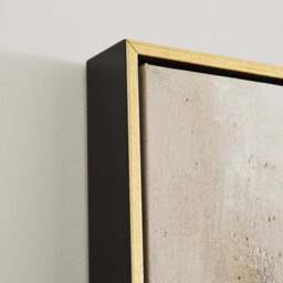 Minimal Luxe Metallic Abstract Framed Canvas - thumbnail 2