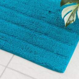 Luxury Cotton Textured Stripe Pedestal Mat - thumbnail 2