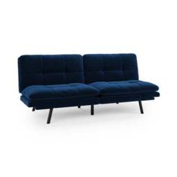Harrison Quilted Velvet Clic Clac Sofa Bed - thumbnail 6