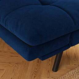 Harrison Quilted Velvet Clic Clac Sofa Bed - thumbnail 5