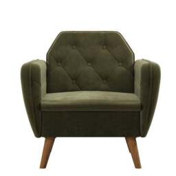 Teresa Velvet Button Detail Occasional Armchair - thumbnail 4
