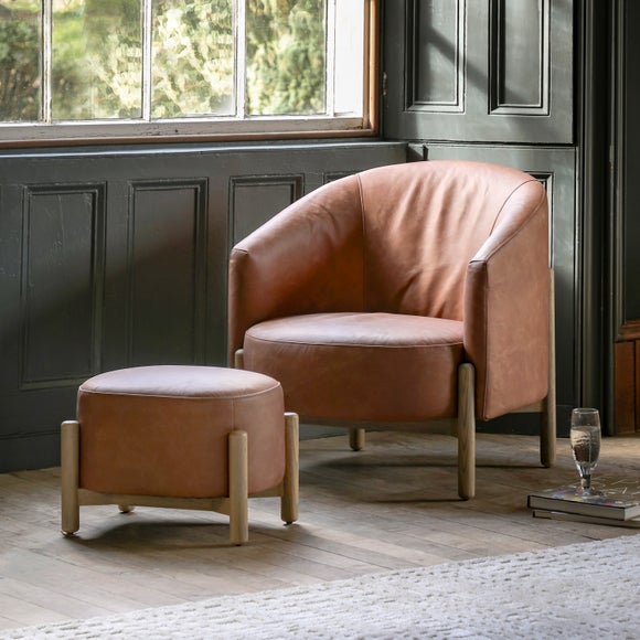 Belmont Leather Tub Chair - image 1