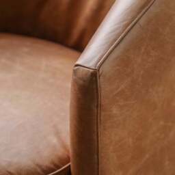 Belmont Leather Tub Chair - thumbnail 2