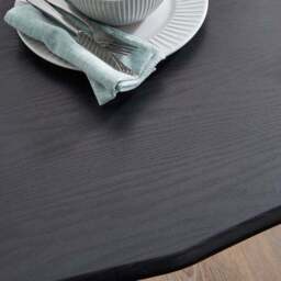 Ronan 4 Seater Wave Edge Dining Table and Bench Set - thumbnail 5