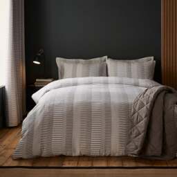 Kenton Stripe Duvet Cover & Pillowcase Set - thumbnail 1