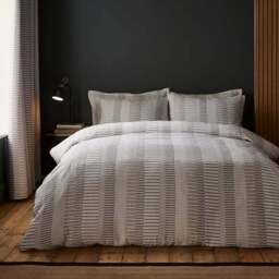 Kenton Stripe Duvet Cover & Pillowcase Set - thumbnail 3