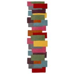 Collage Modern Cut-Out Wool Runner - thumbnail 4