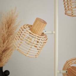 Emil Rattan 3 Light Adjustable Floor Lamp - thumbnail 3