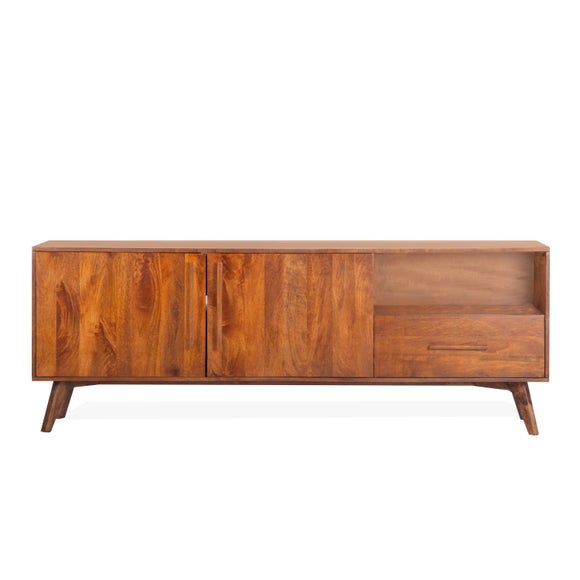 "Maxton Extra Wide TV Unit For TVs up to 70"", Mango Wood" - image 1