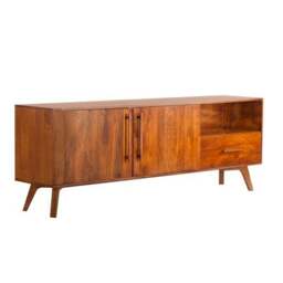 "Maxton Extra Wide TV Unit For TVs up to 70"", Mango Wood" - thumbnail 3