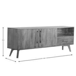 "Maxton Extra Wide TV Unit For TVs up to 70"", Mango Wood" - thumbnail 6