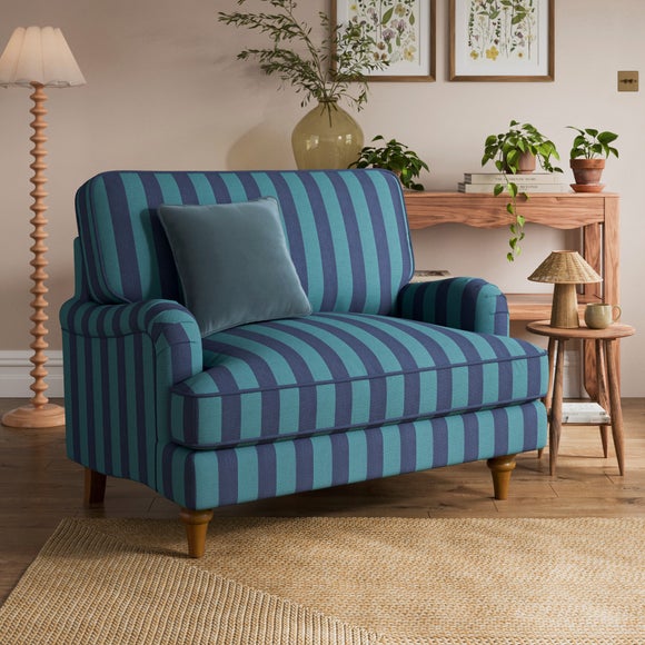Beatrice II Woven Stripe Snuggle Chair - image 1