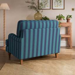 Beatrice II Woven Stripe Snuggle Chair - thumbnail 2