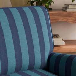 Beatrice II Woven Stripe Snuggle Chair - thumbnail 4