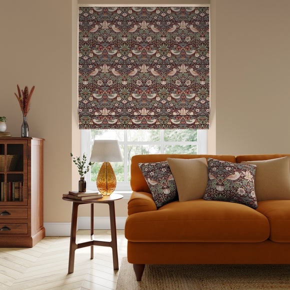 William Morris At Home Strawberry Thief Made To Measure Roman Blind - image 1