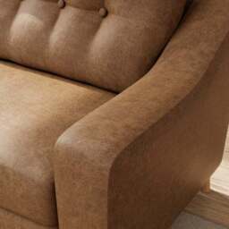 Baxter II Arizona Faux Leather 2 Seater Sofa - thumbnail 4