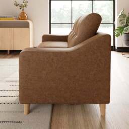 Baxter II Arizona Faux Leather 2 Seater Sofa - thumbnail 3