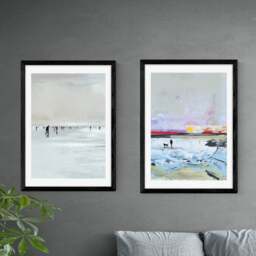 Set of 2 East End Prints Beach Walk Prints - thumbnail 1