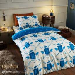 Harry Potter Ravenclaw Reversible Duvet Cover and Pillowcase Set - thumbnail 2