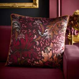 Laurence Llewelyn-Bowen Morris Major Chintz Velvet Square Cushion - thumbnail 1