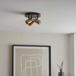 Carter 3 Light Semi Flush Spotlight - thumbnail 4