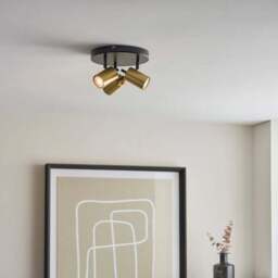 Carter 3 Light Semi Flush Spotlight - thumbnail 3