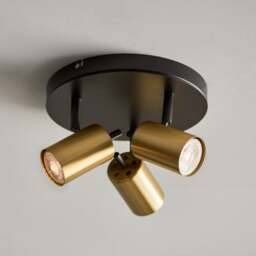 Carter 3 Light Semi Flush Spotlight - thumbnail 1