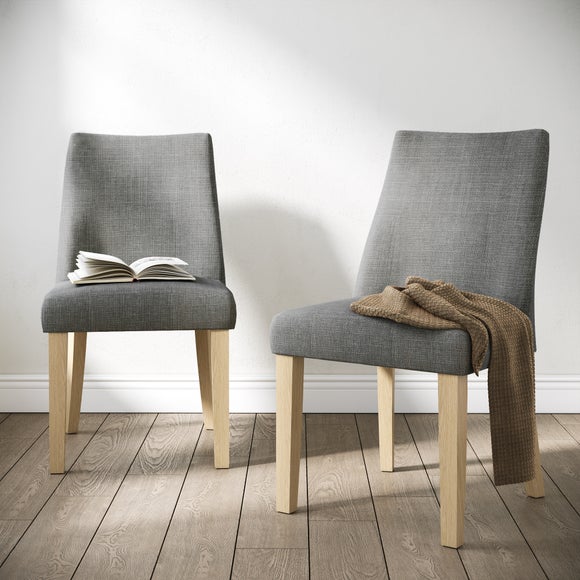 Cara Set of 2 Dining Chairs, Luna Fabric - image 1