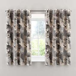 Gingko Cut Velvet Eyelet Curtains - thumbnail 5