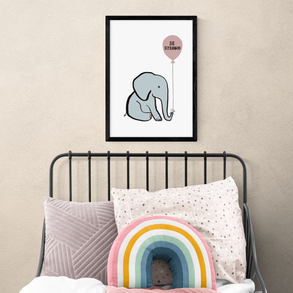 East End Prints Be Strong Elephant Print - image 1