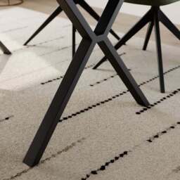 Ezra II 4 Seater Compact Rectangular Dining Table - thumbnail 4