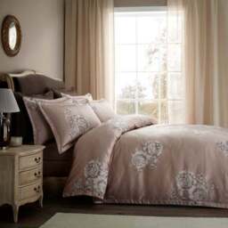 Dorma Rosa Jacquard Duvet Cover & Pillowcase Set - thumbnail 4
