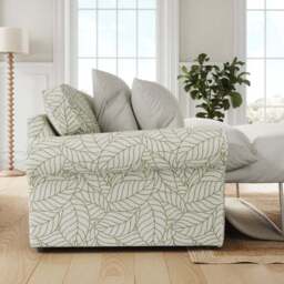 Flori Woven Leaf Fabric 2 Seater Sofa Bed - thumbnail 2